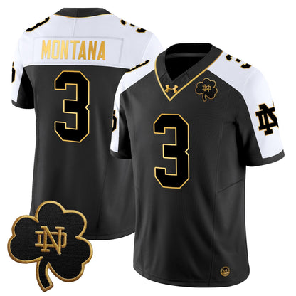 Men's Notre Dame Fighting Irish 2025 Gold Vapor Limited Jersey - All Stitched