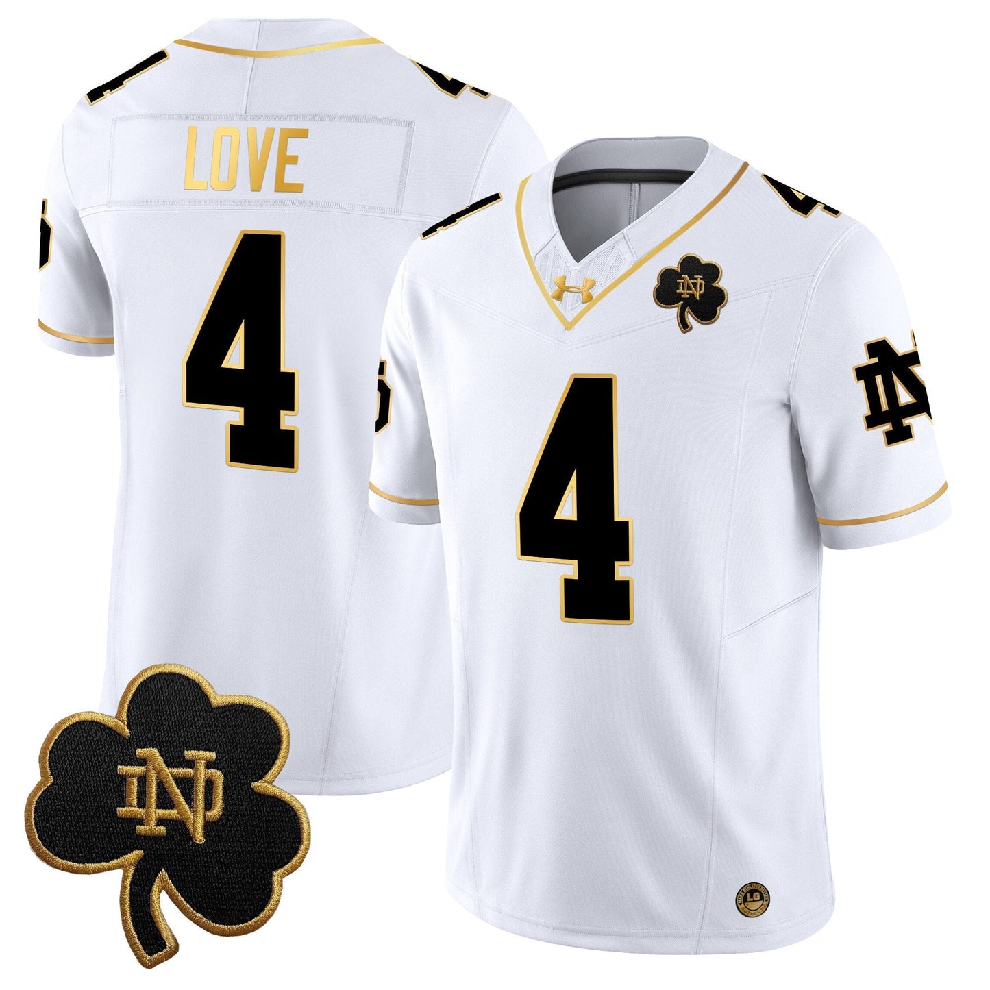 ND 2024 Gold Vapor Limited Jersey - All Stitched