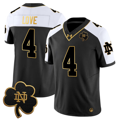 Men's Notre Dame Fighting Irish 2025 Gold Vapor Limited Jersey - All Stitched