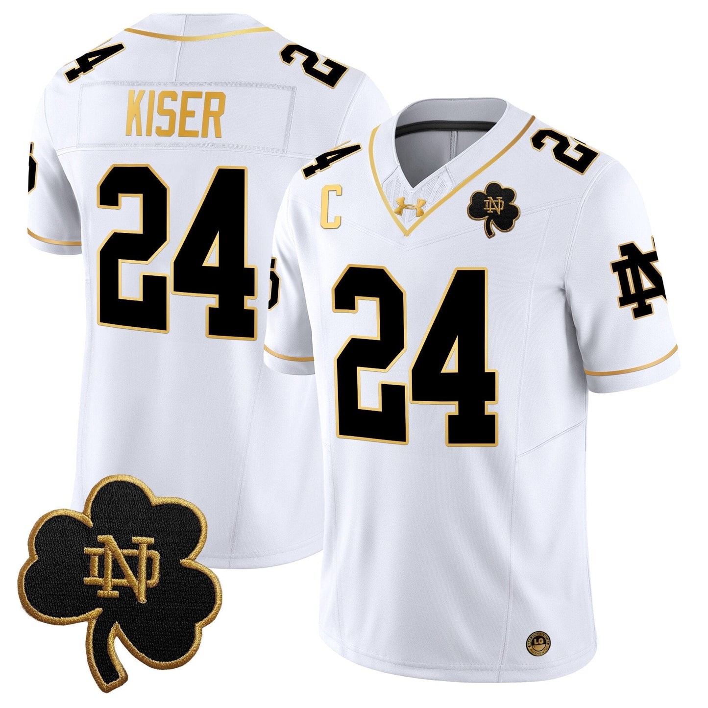 ND 2024 Gold Vapor Limited Jersey - All Stitched