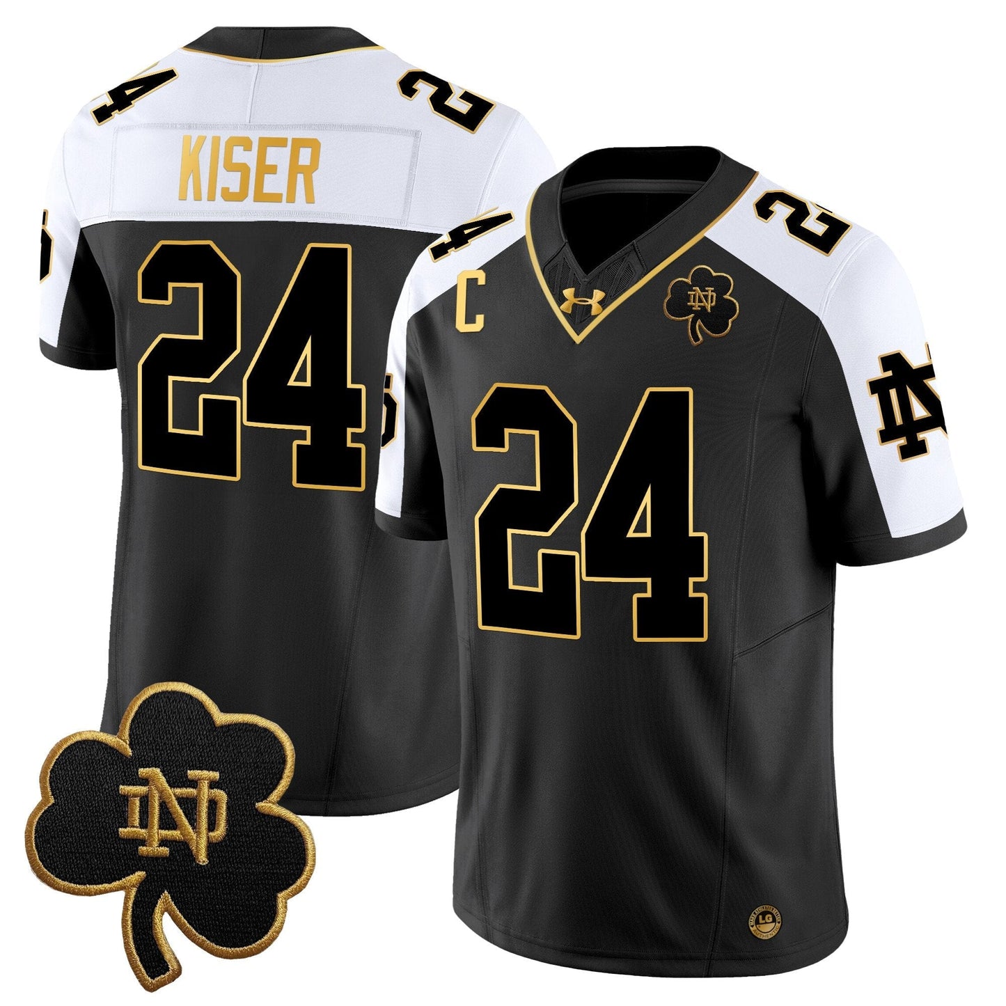 ND 2024 Gold Vapor Limited Jersey - All Stitched
