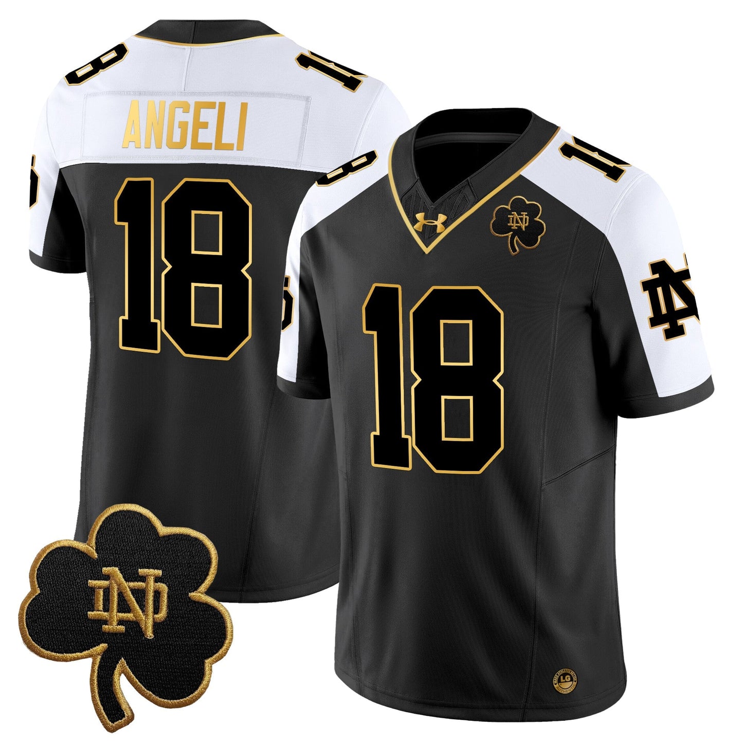 Men's Notre Dame Fighting Irish 2025 Gold Vapor Limited Jersey - All Stitched