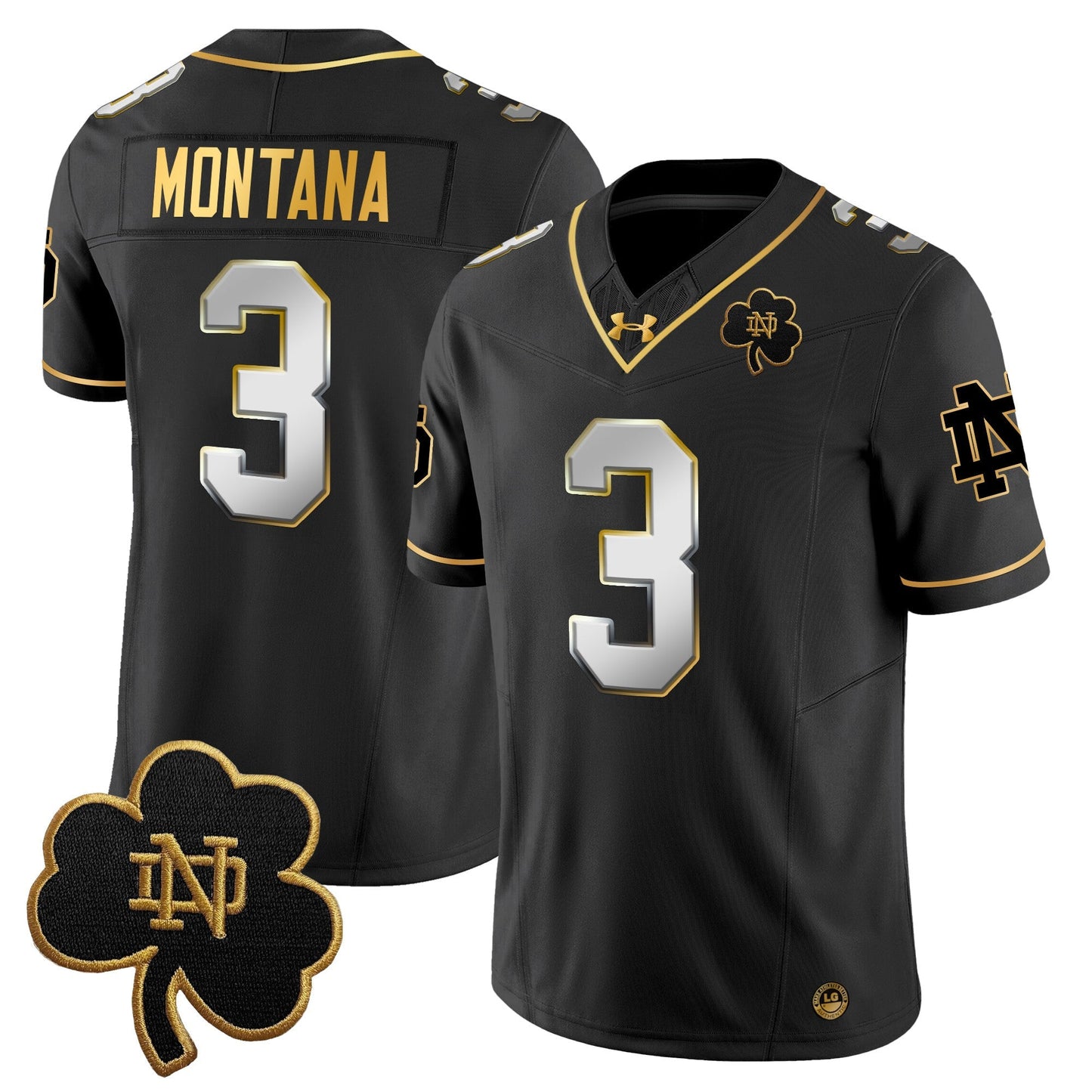 Men's Notre Dame Fighting Irish 2025 Gold Vapor Limited Jersey - All Stitched
