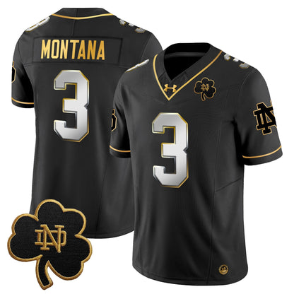 Men's Notre Dame Fighting Irish 2025 Gold Vapor Limited Jersey - All Stitched