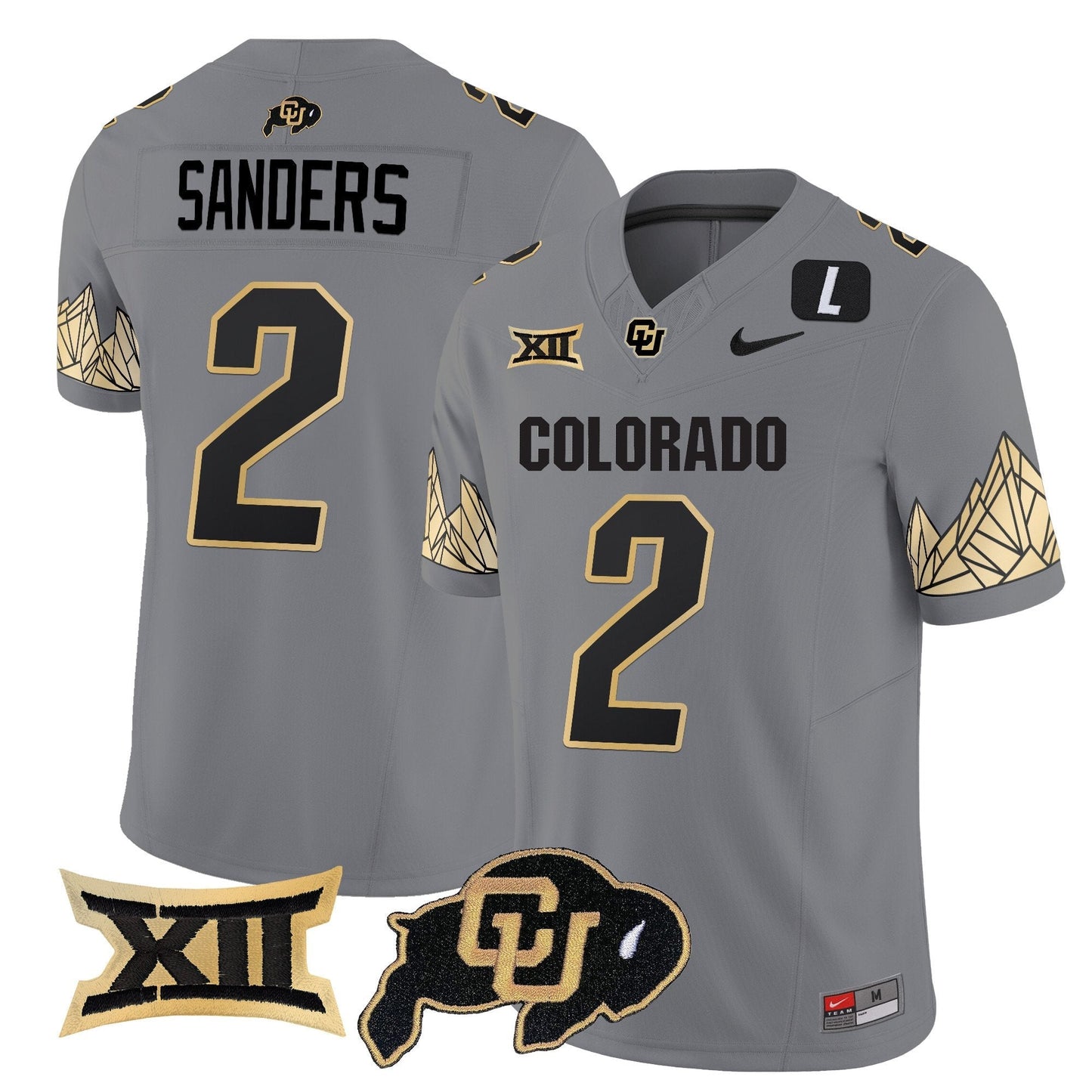 CU Vapor Limited Jersey V4 - Big 12 XII Patch - All Stitched