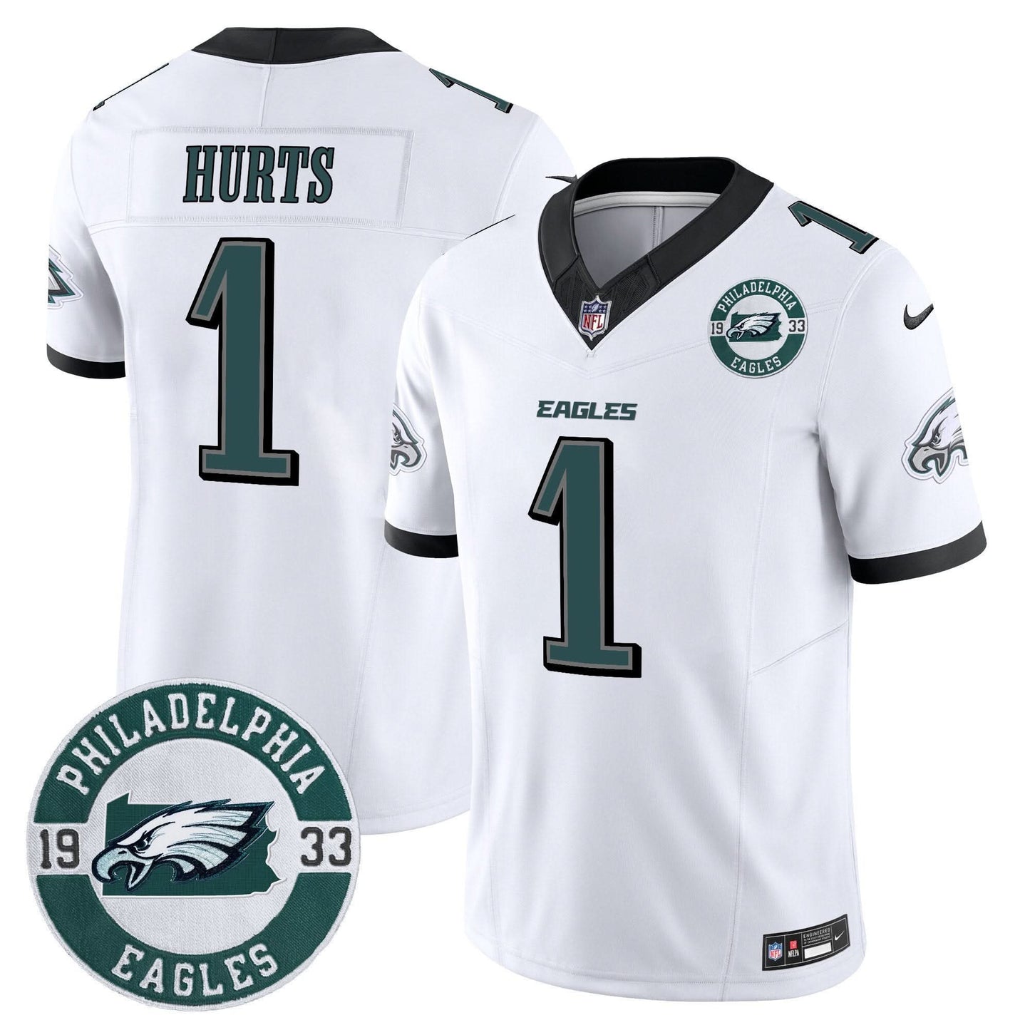 Eagles 2024 Vapor Limited Jersey - Est. 1933 Patch - All Stitched