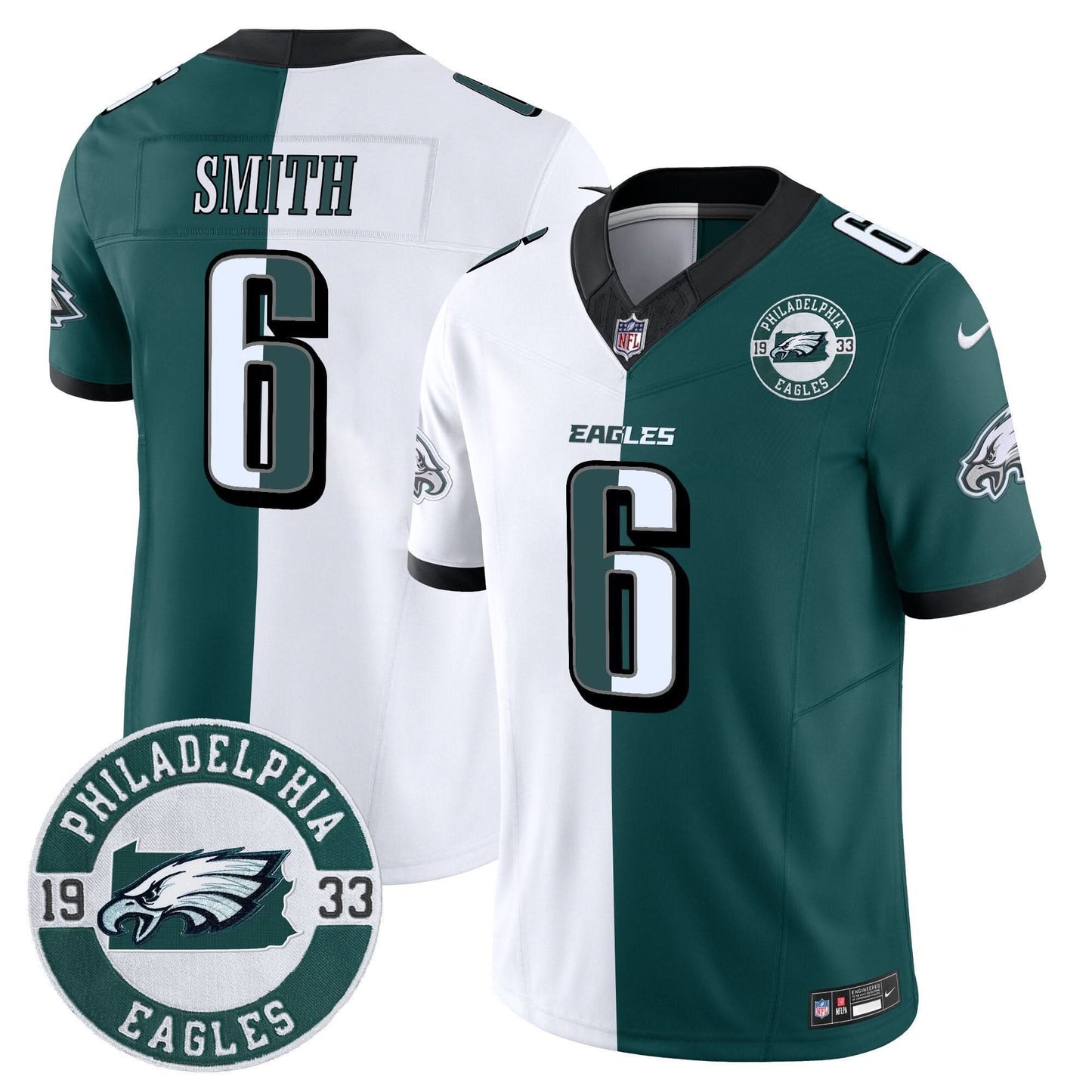 Eagles 2024 Vapor Limited Jersey - Est. 1933 Patch - All Stitched
