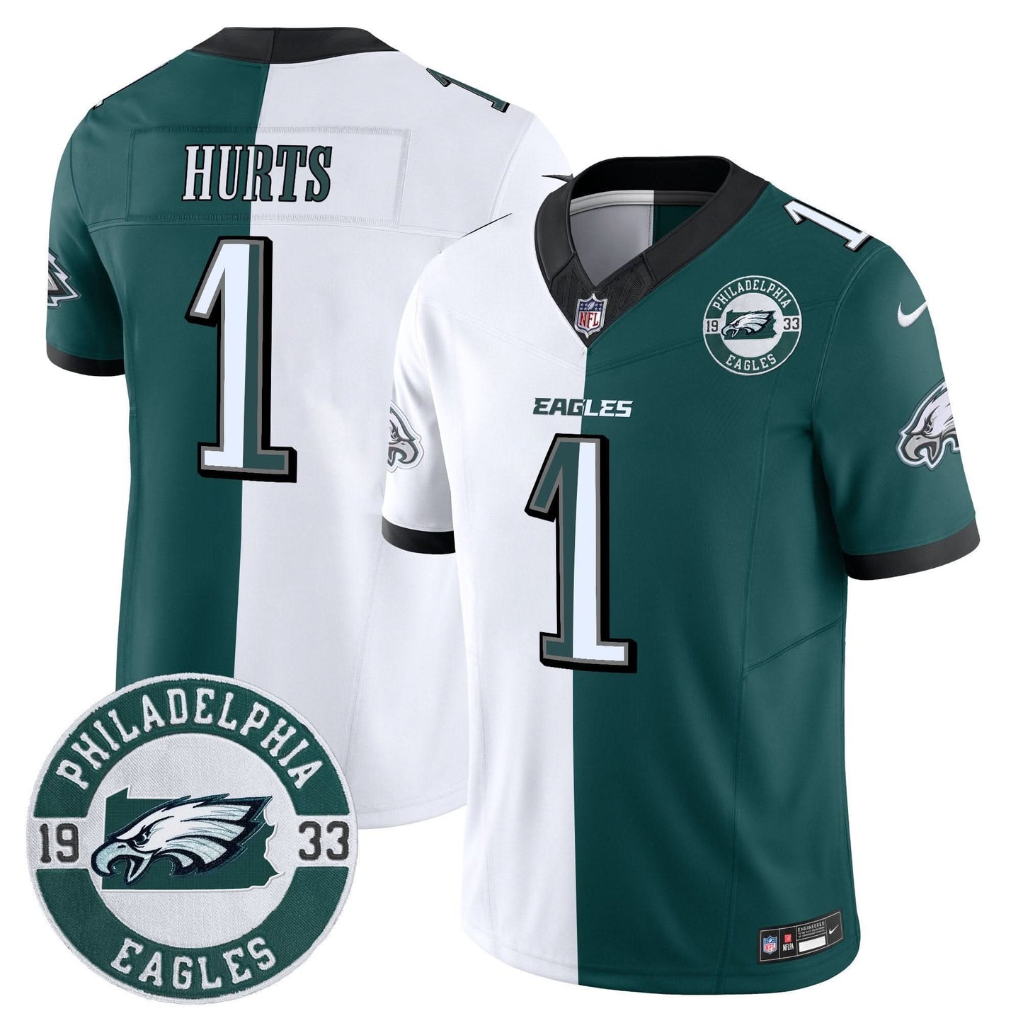 Eagles 2024 Vapor Limited Jersey - Est. 1933 Patch - All Stitched