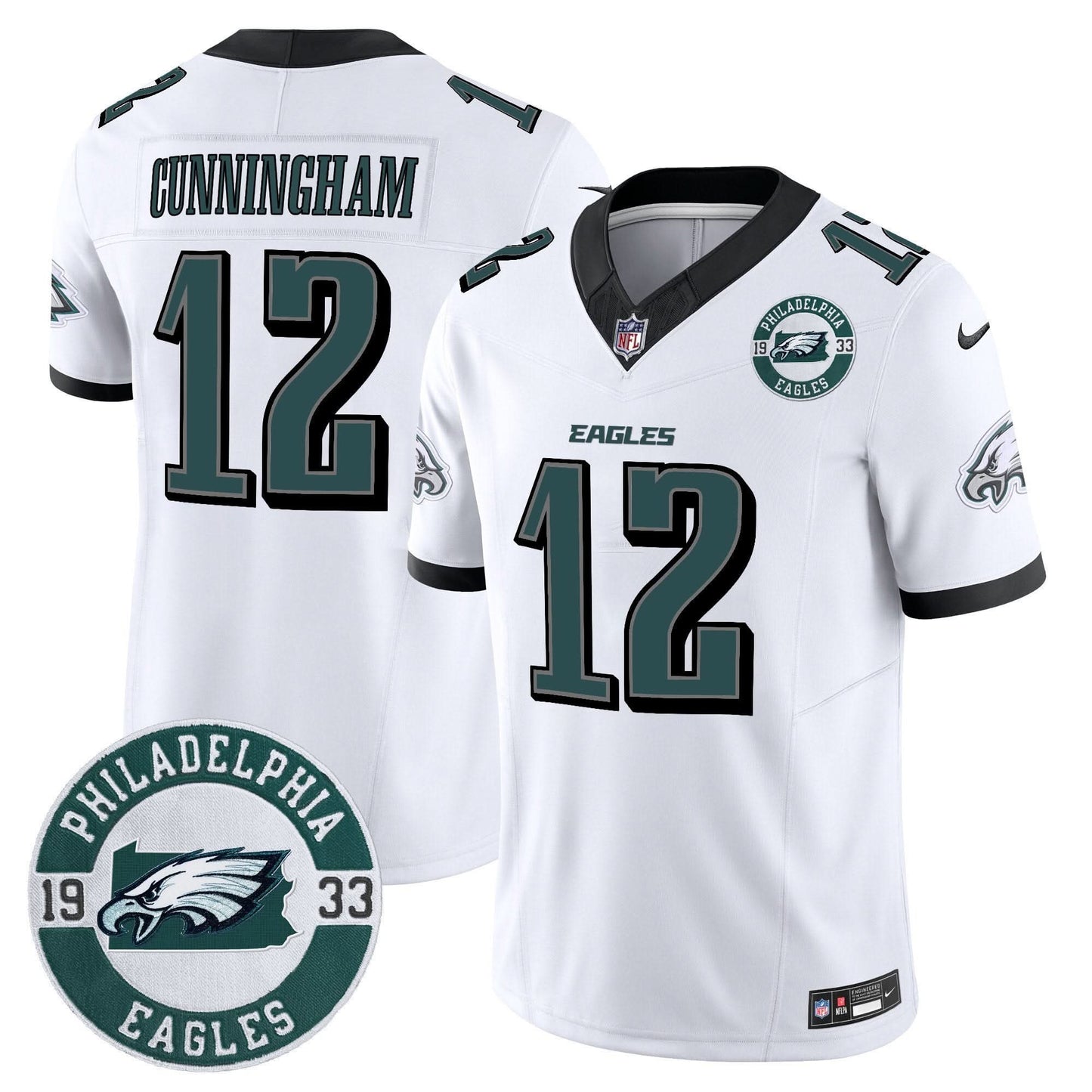 Eagles 2024 Vapor Limited Jersey - Est. 1933 Patch - All Stitched