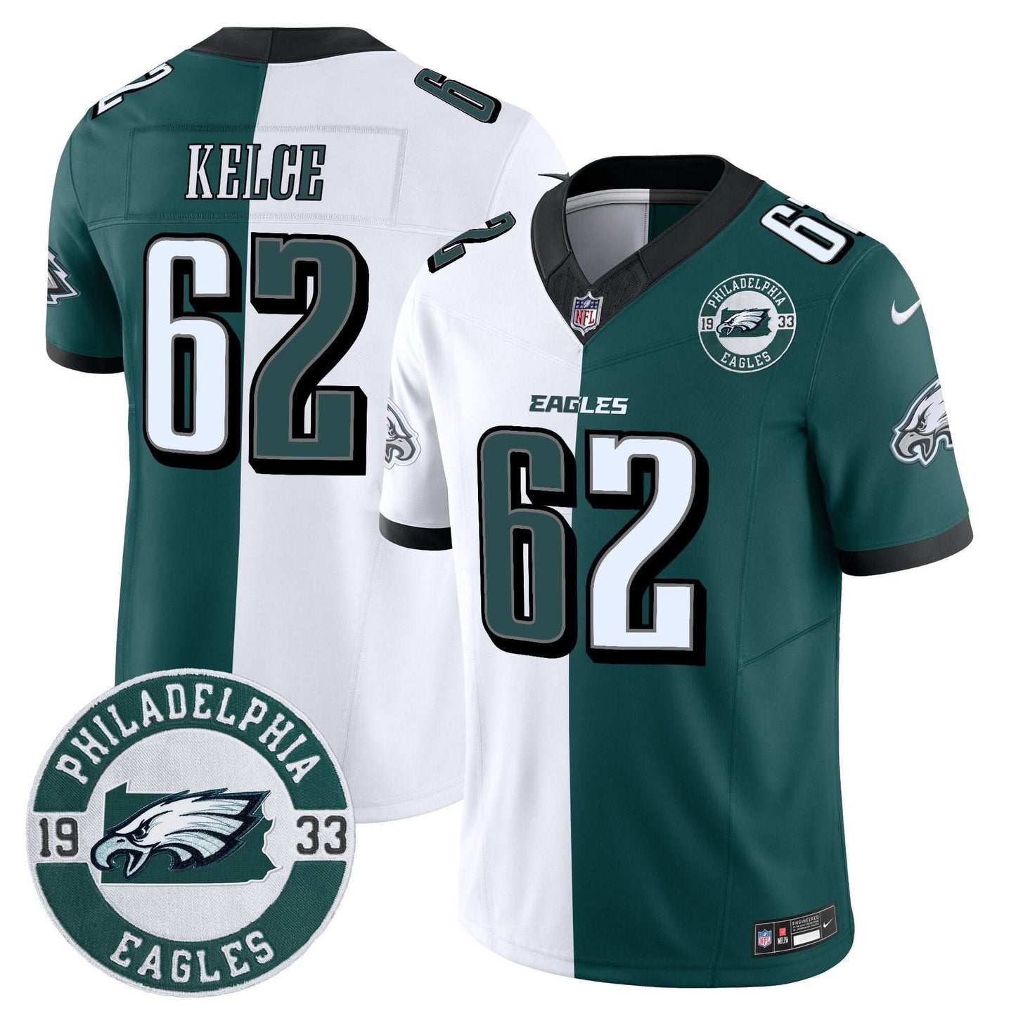Eagles 2024 Vapor Limited Jersey - Est. 1933 Patch - All Stitched