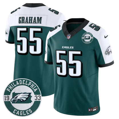 Eagles 2024 Vapor Limited Jersey - Est. 1933 Patch - All Stitched