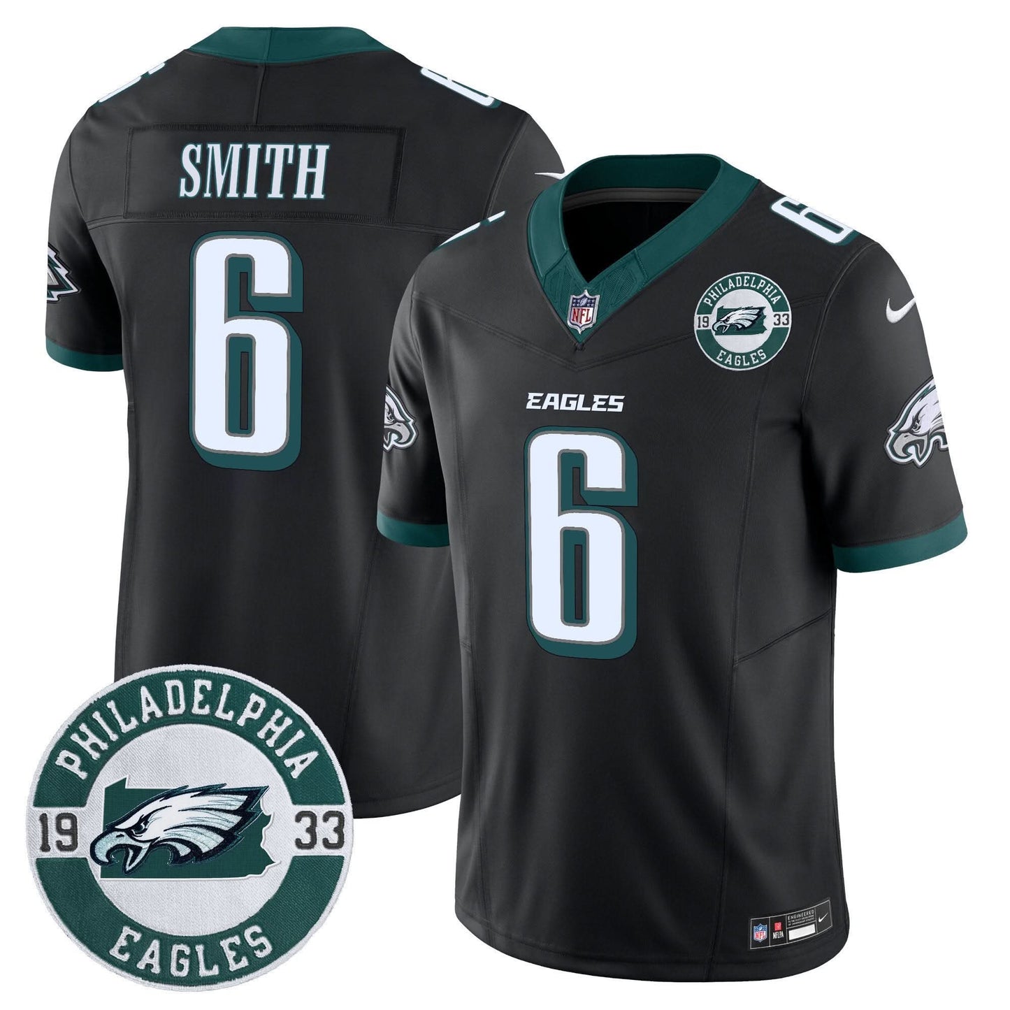 Eagles 2024 Vapor Limited Jersey - Est. 1933 Patch - All Stitched