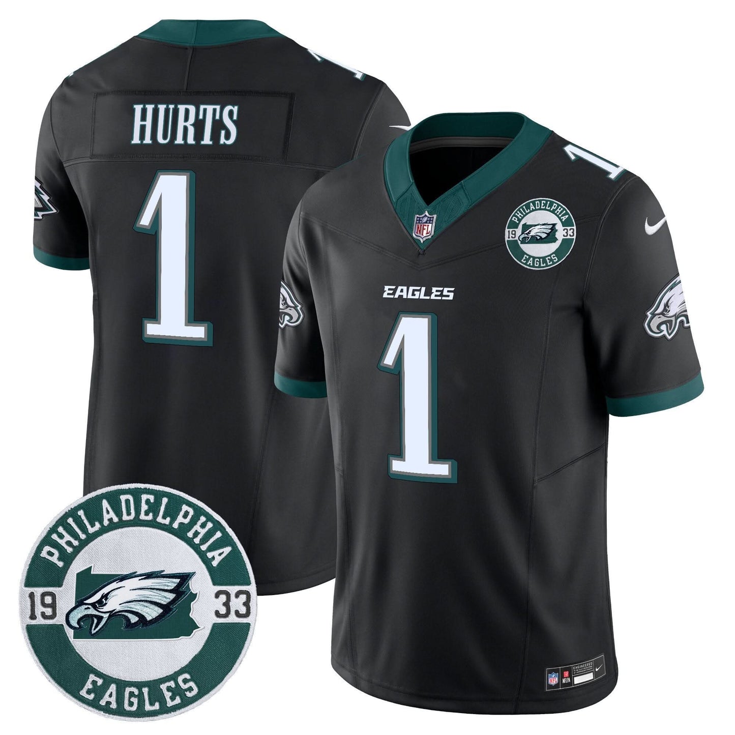 Eagles 2024 Vapor Limited Jersey - Est. 1933 Patch - All Stitched
