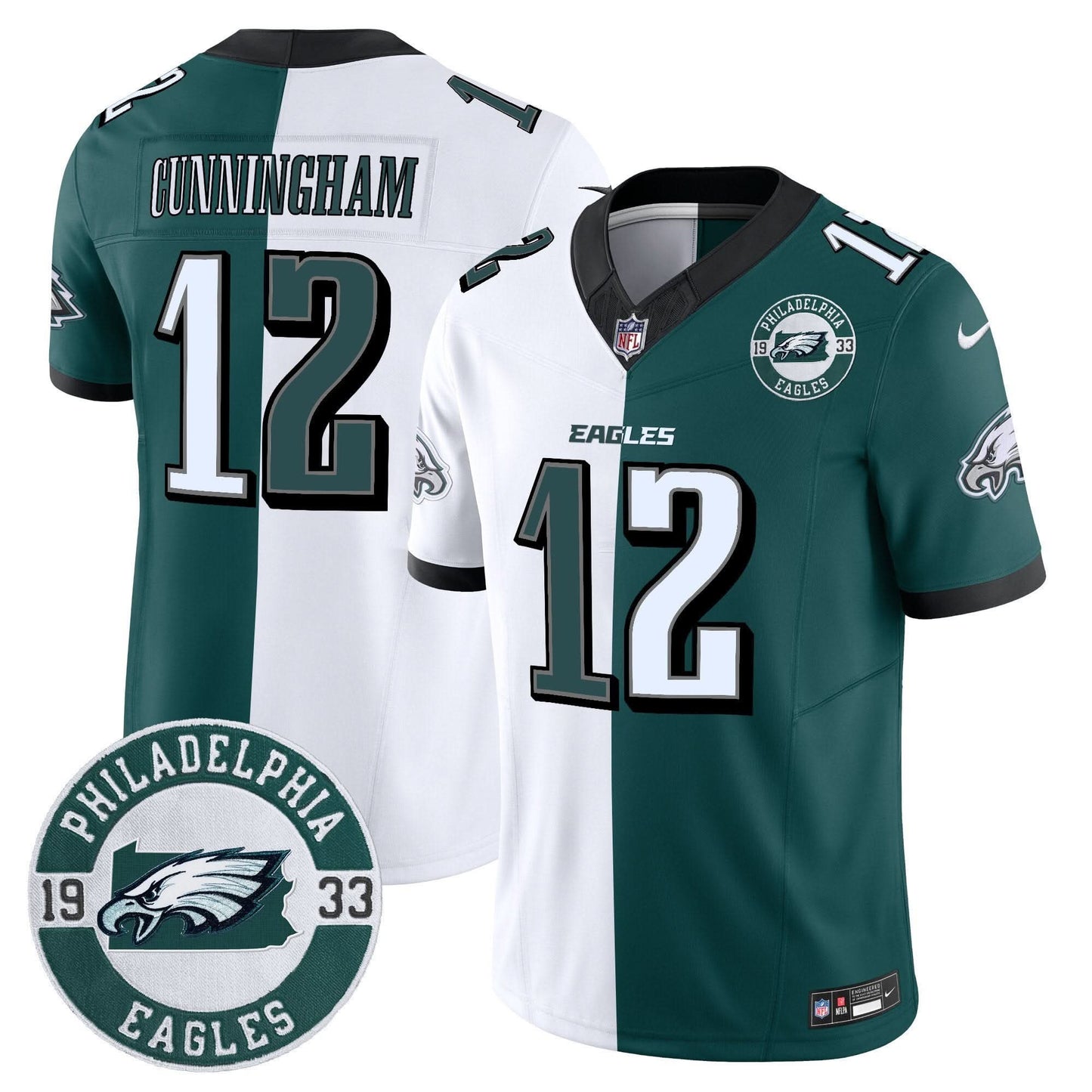 Eagles 2024 Vapor Limited Jersey - Est. 1933 Patch - All Stitched