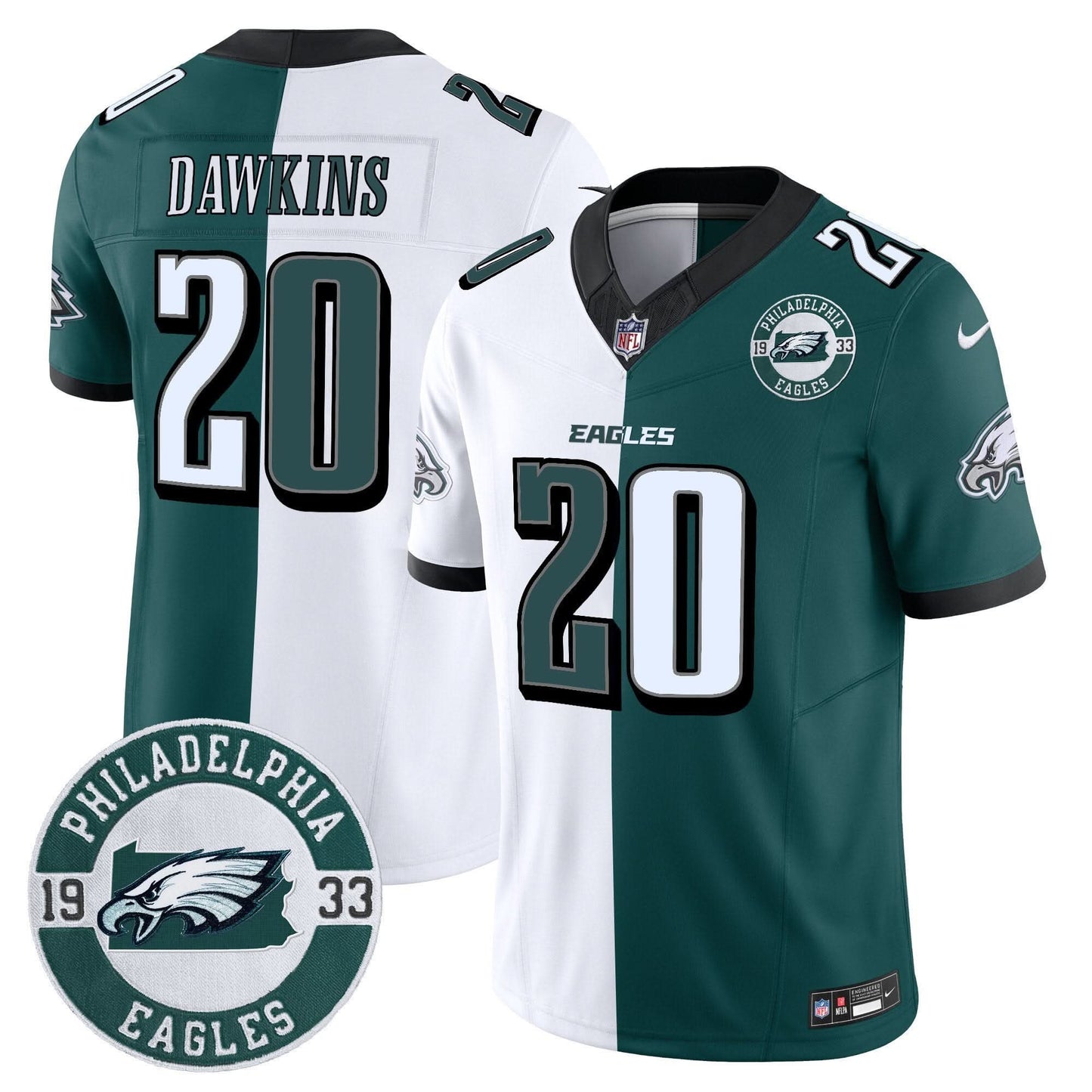 Eagles 2024 Vapor Limited Jersey - Est. 1933 Patch - All Stitched