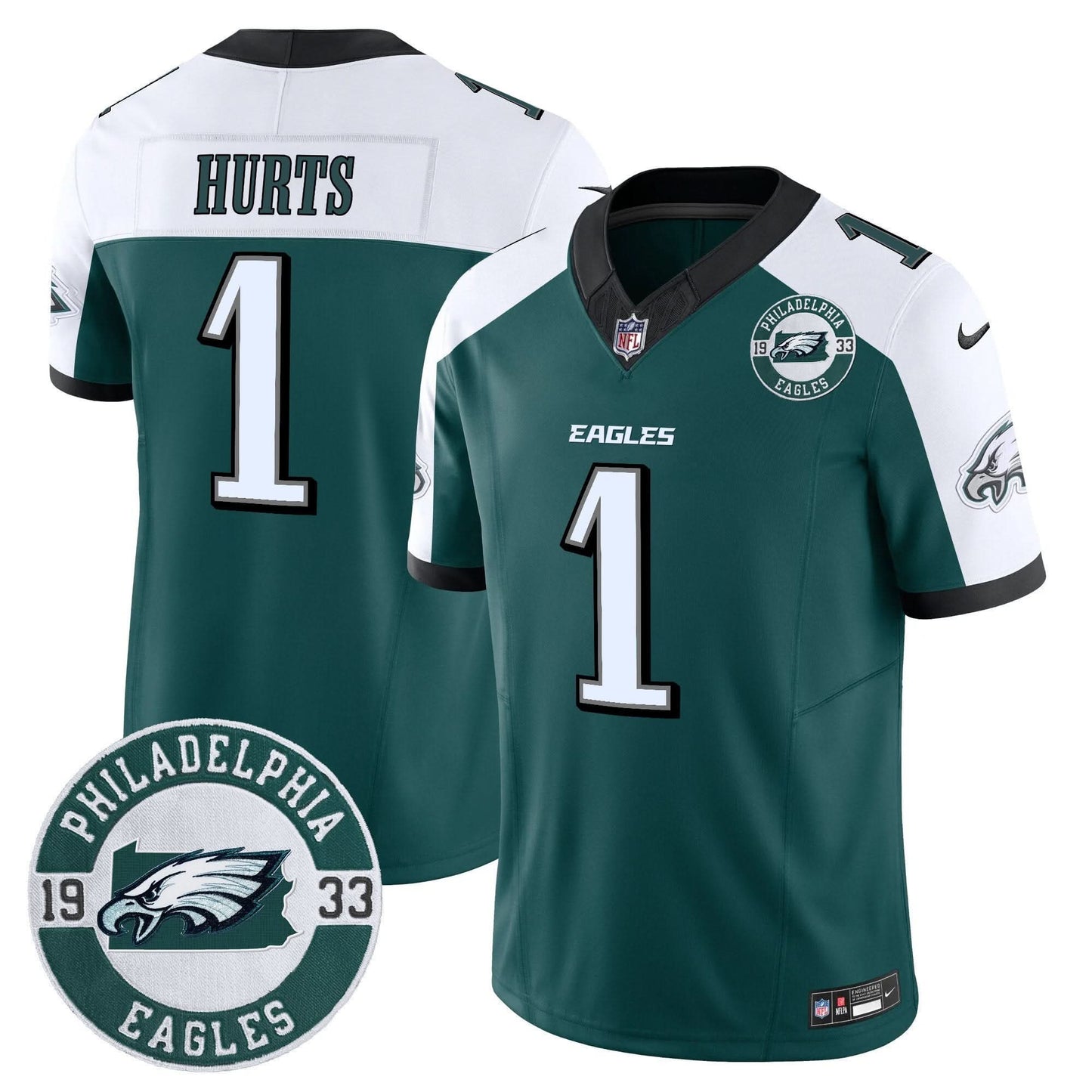 Eagles 2024 Vapor Limited Jersey - Est. 1933 Patch - All Stitched