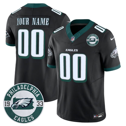 Eagles 2024 Vapor Limited Custom Jersey - Est. 1933 Patch - All Stitched