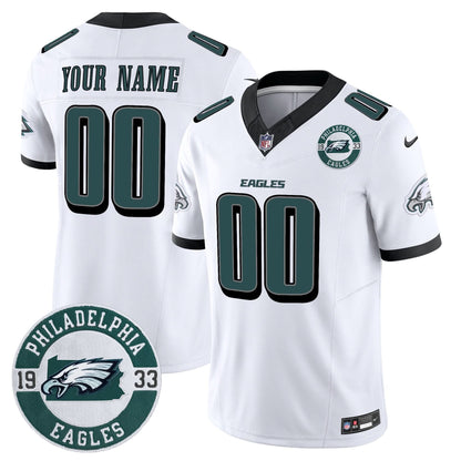 Eagles 2024 Vapor Limited Custom Jersey - Est. 1933 Patch - All Stitched