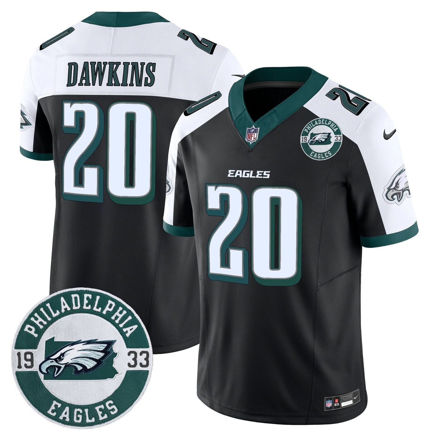 Eagles 2024 Vapor Limited Jersey - Est. 1933 Patch - All Stitched