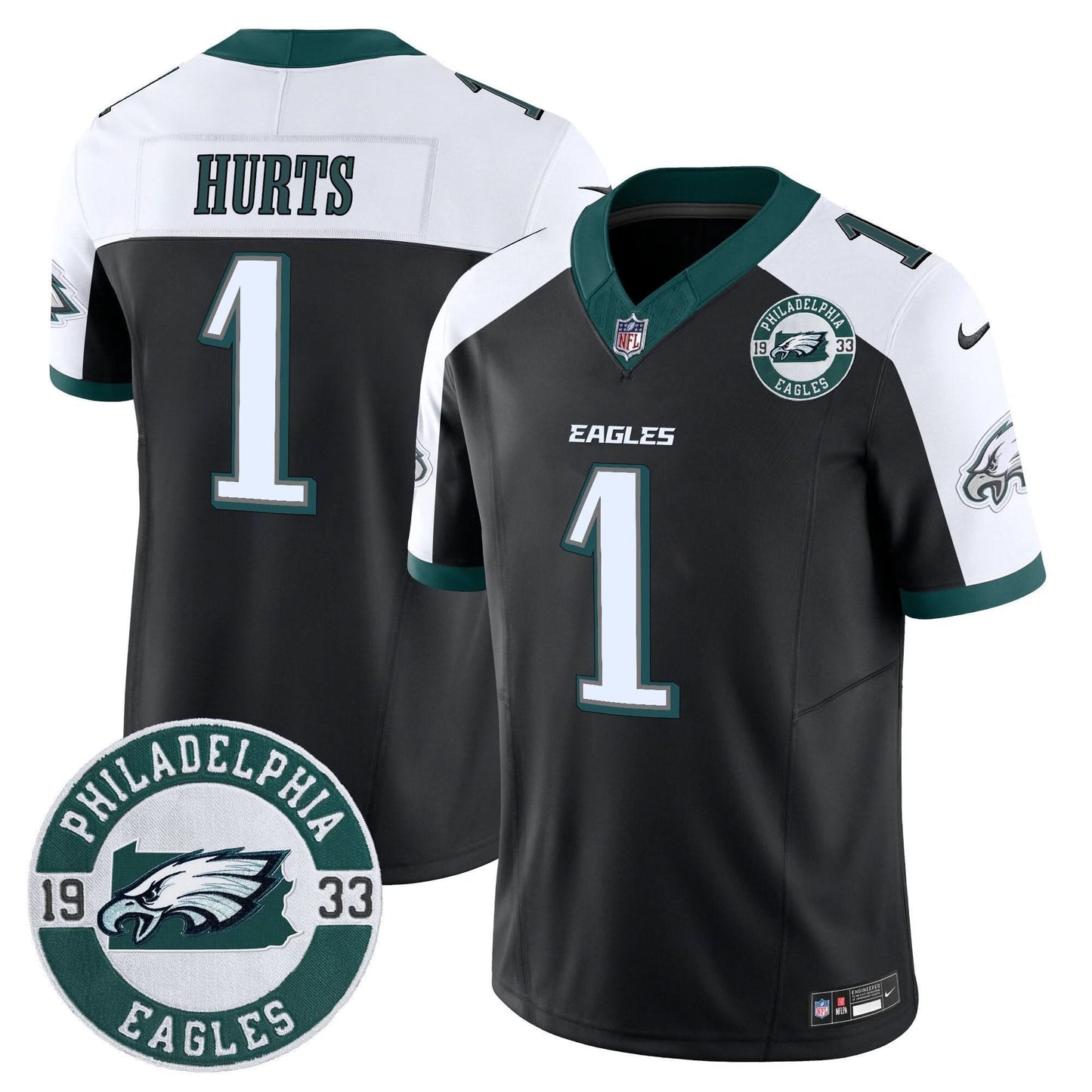 Eagles 2024 Vapor Limited Jersey - Est. 1933 Patch - All Stitched