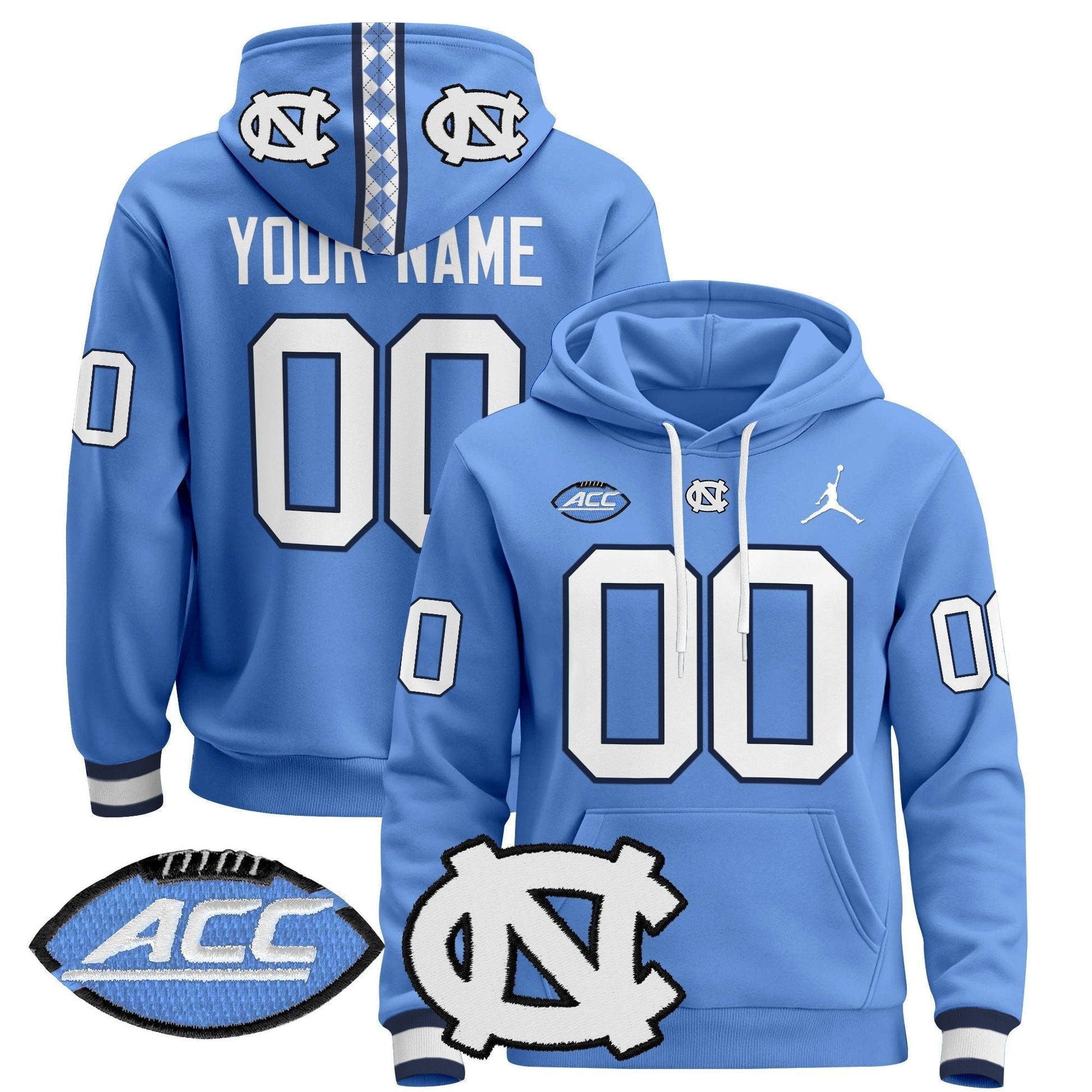 North Carolina Tar Heels 2024 Custom Pullover Hoodie