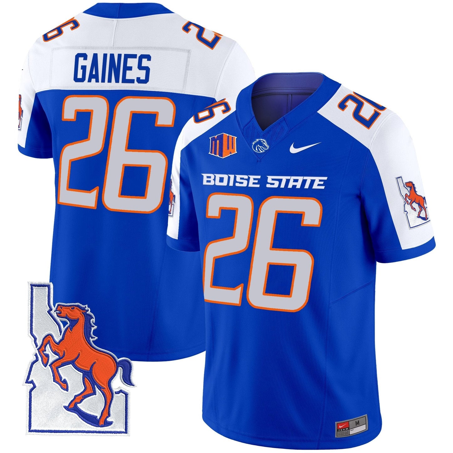 BSU 2024 Map Patch Vapor Limited Jersey - All Stitched