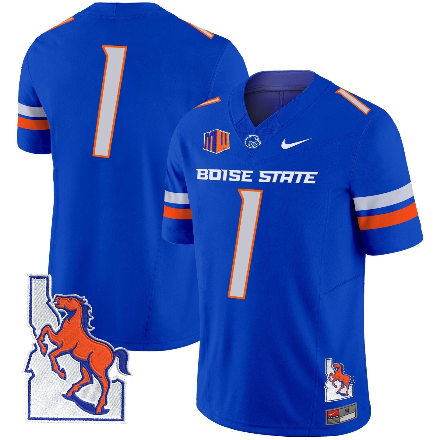 BSU 2024 Map Patch Vapor Limited Jersey - All Stitched