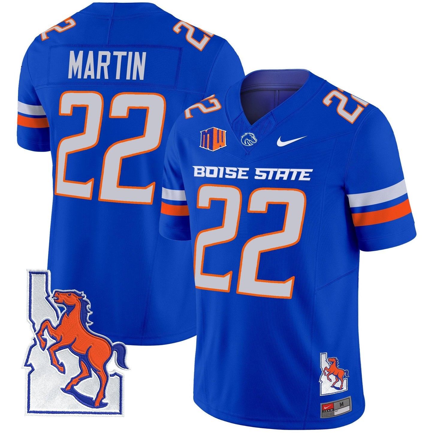 BSU 2024 Map Patch Vapor Limited Jersey - All Stitched