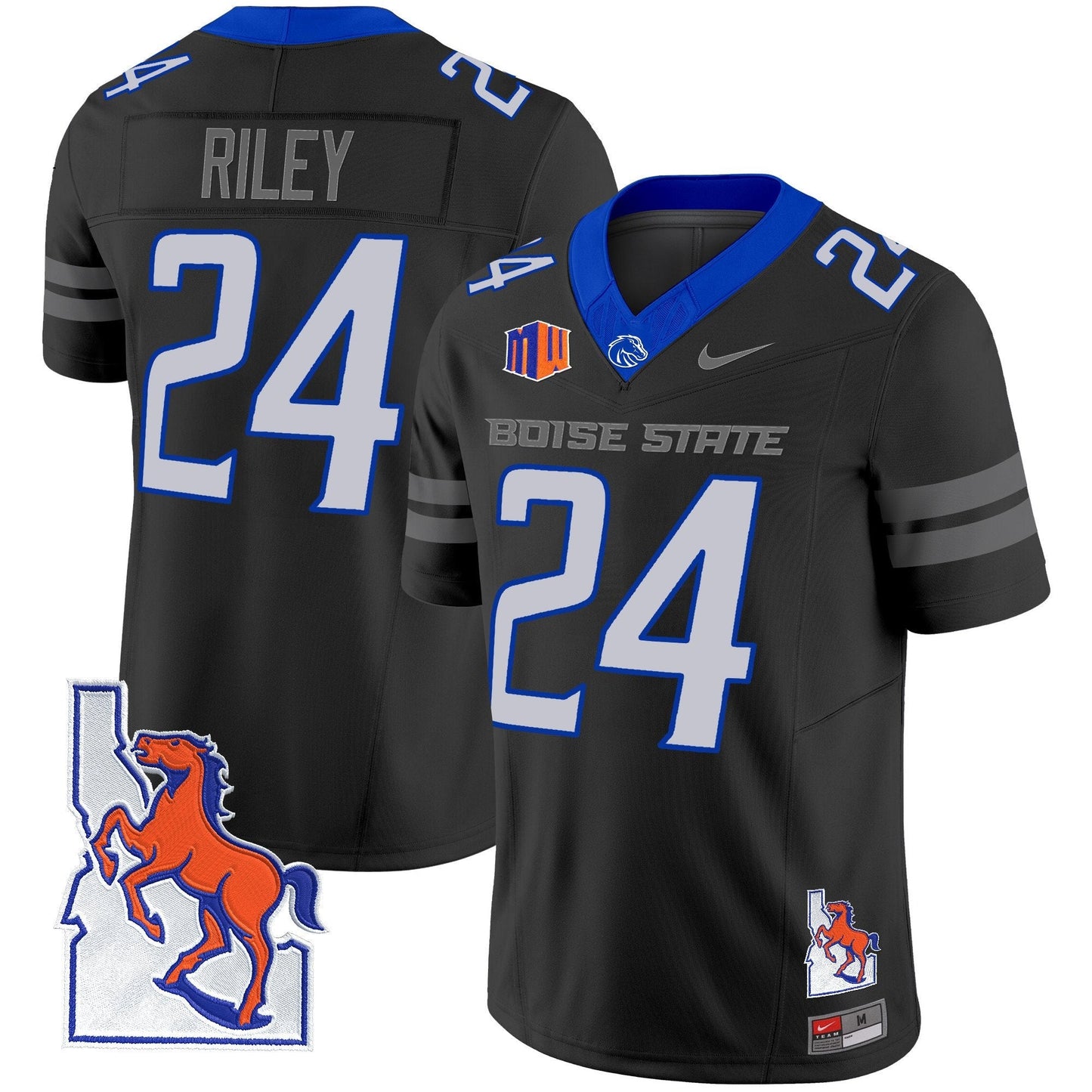 BSU 2024 Map Patch Vapor Limited Jersey - All Stitched