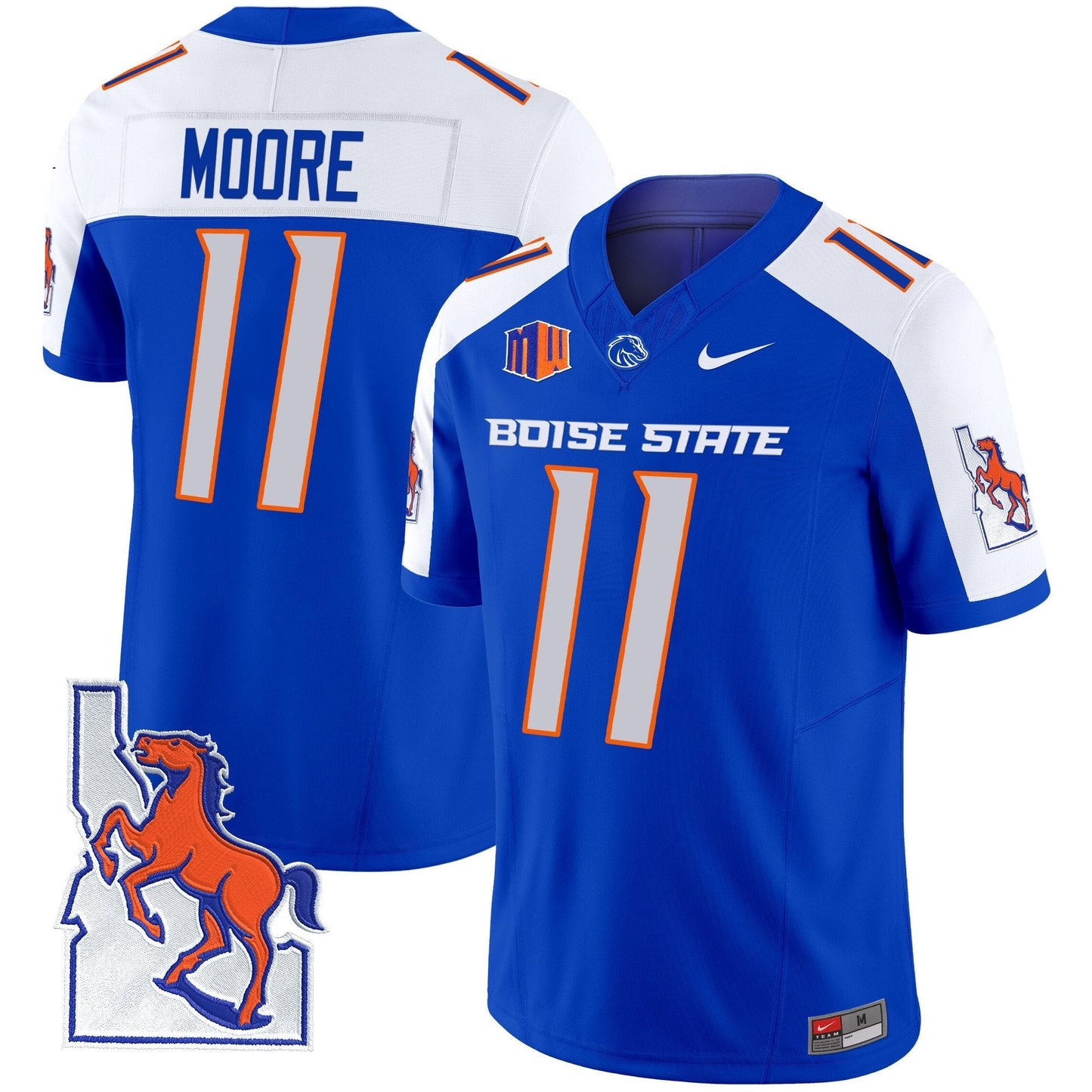 BSU 2024 Map Patch Vapor Limited Jersey - All Stitched