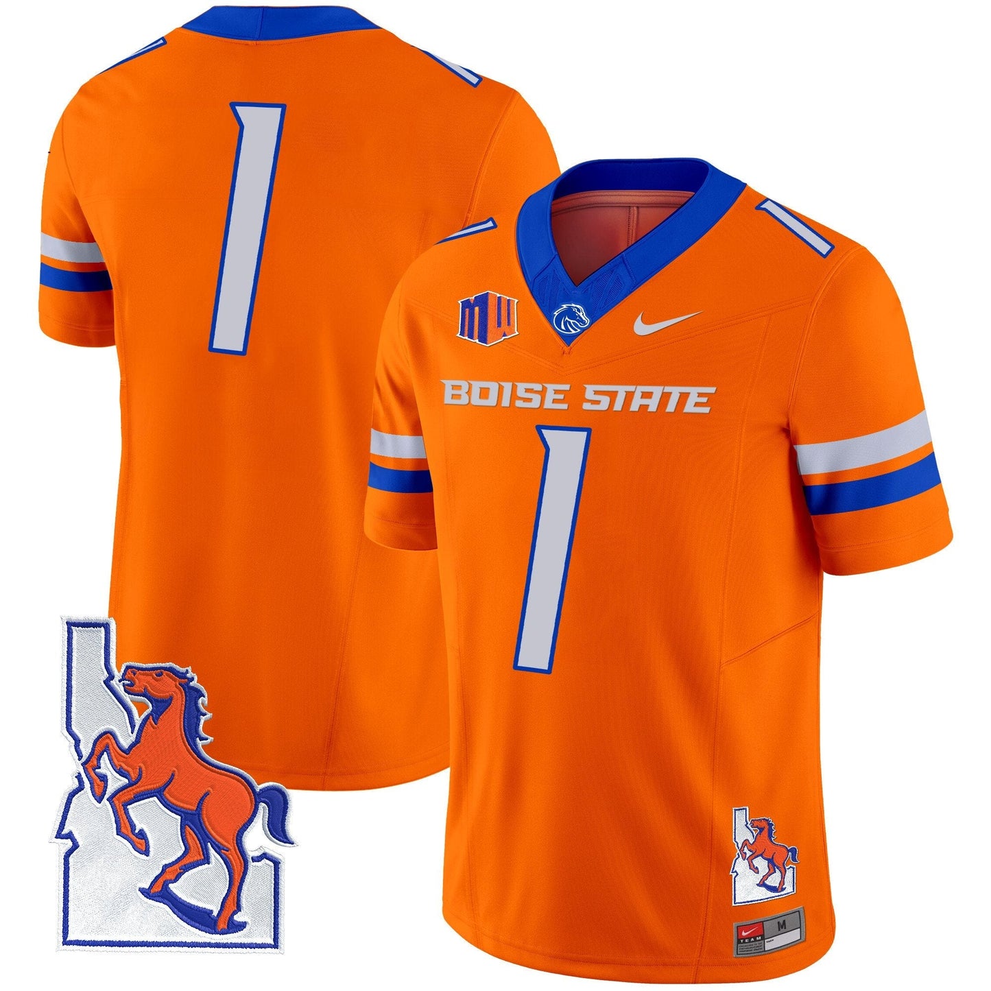 BSU 2024 Map Patch Vapor Limited Jersey - All Stitched