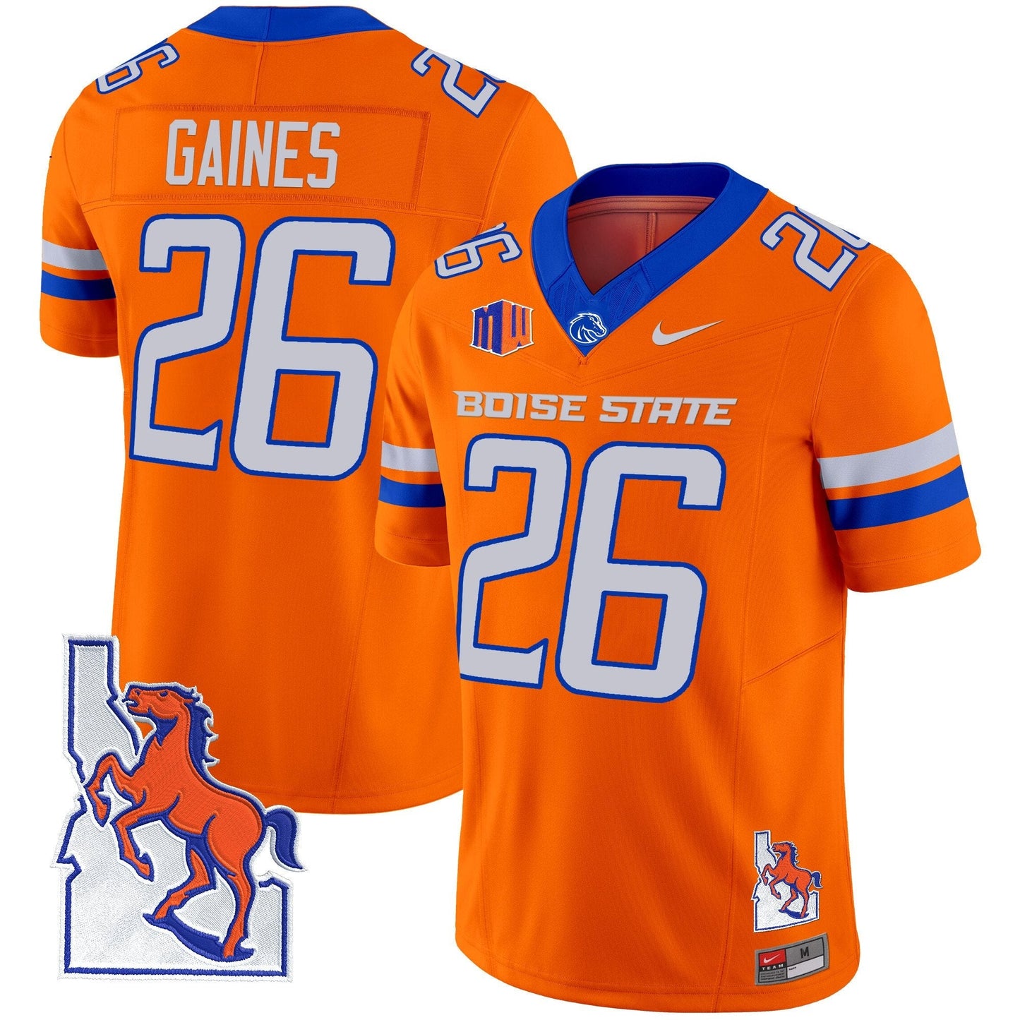 BSU 2024 Map Patch Vapor Limited Jersey - All Stitched