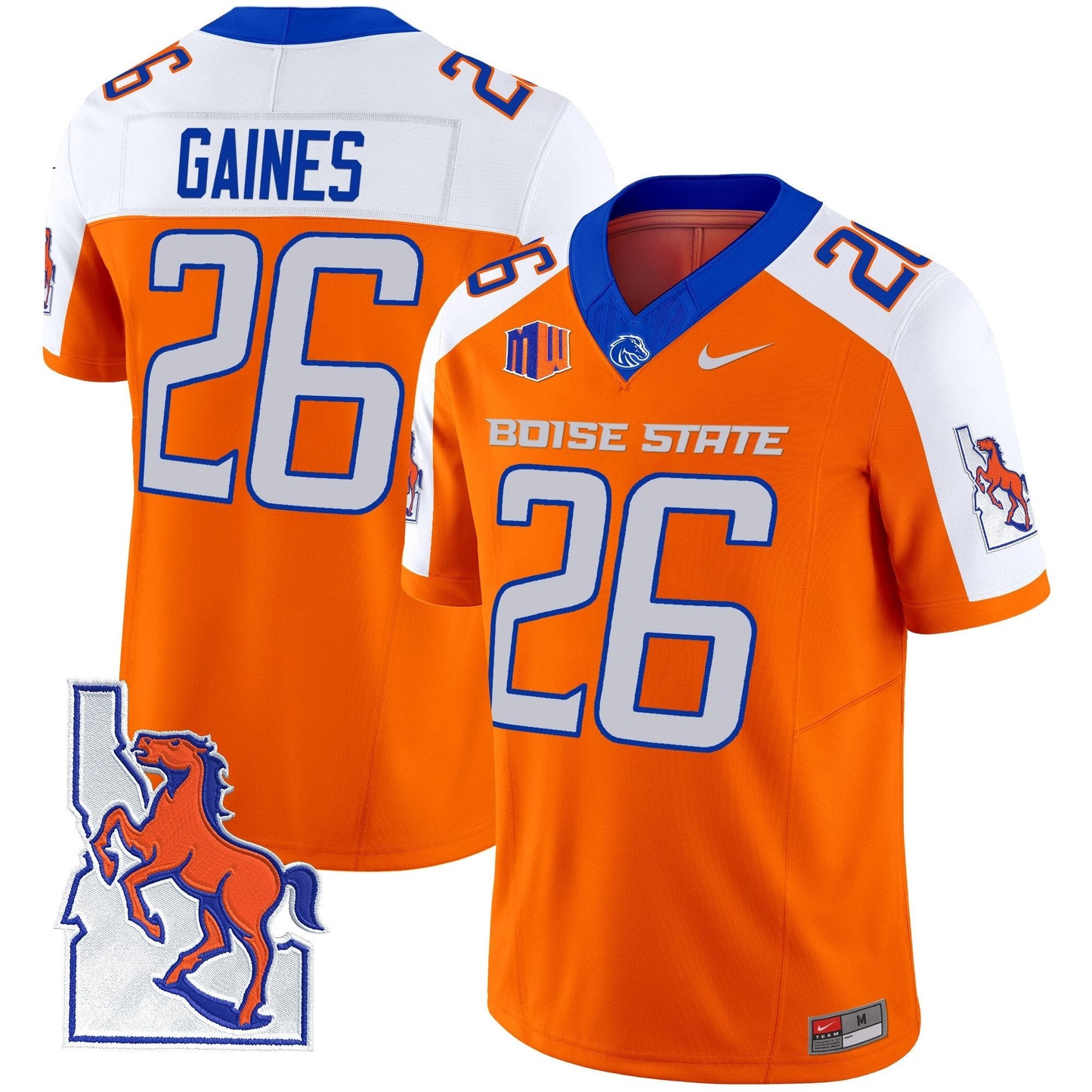 BSU 2024 Map Patch Vapor Limited Jersey - All Stitched