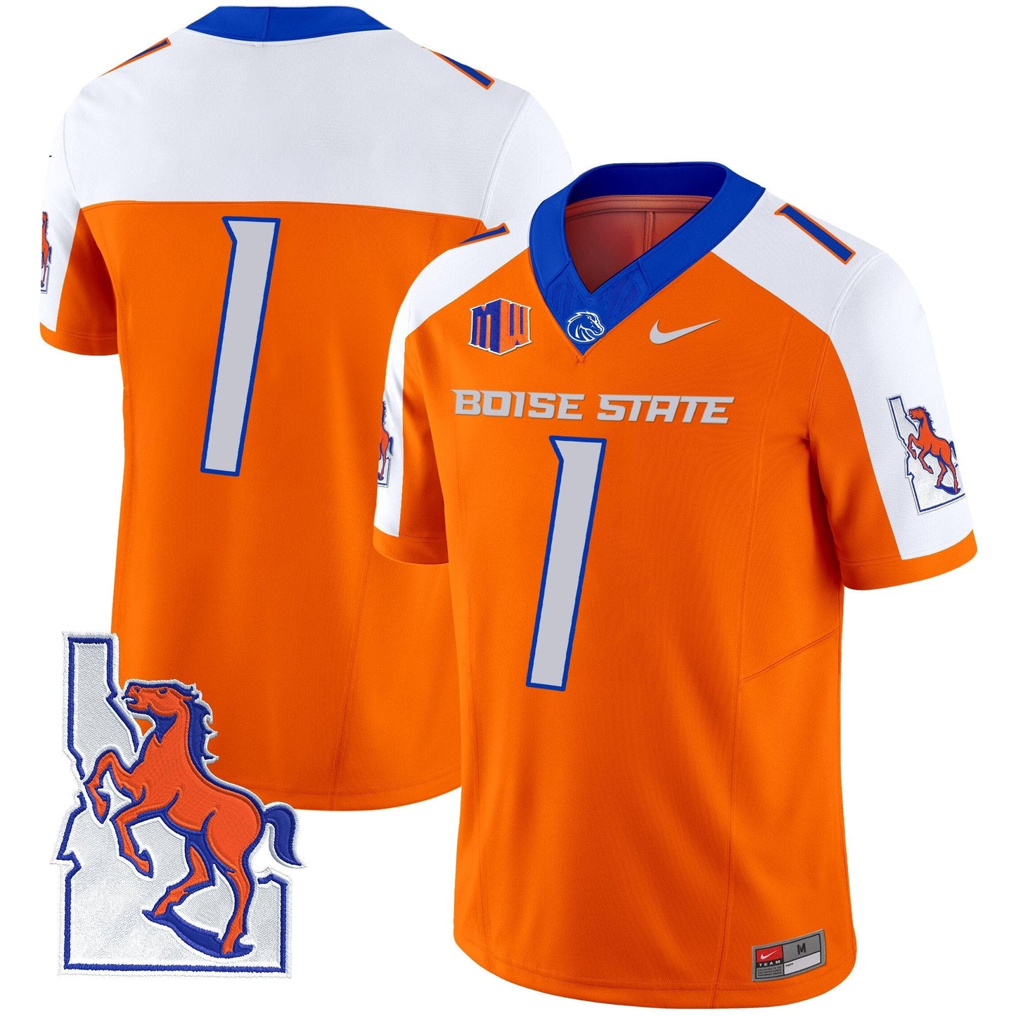 BSU 2024 Map Patch Vapor Limited Jersey - All Stitched