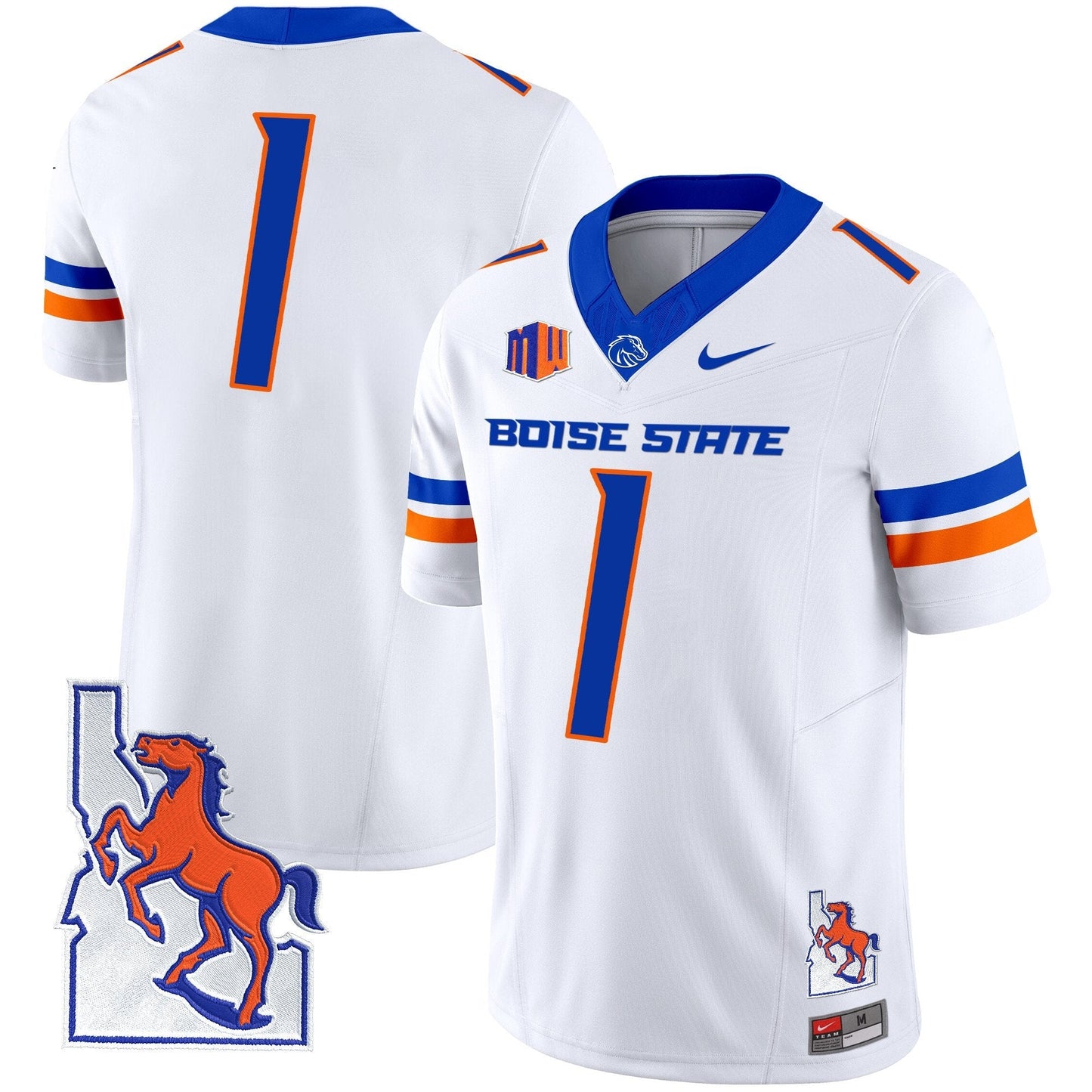 BSU 2024 Map Patch Vapor Limited Jersey - All Stitched