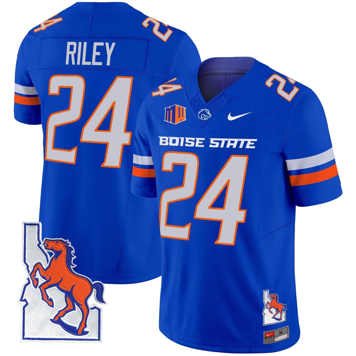 BSU 2024 Map Patch Vapor Limited Jersey - All Stitched