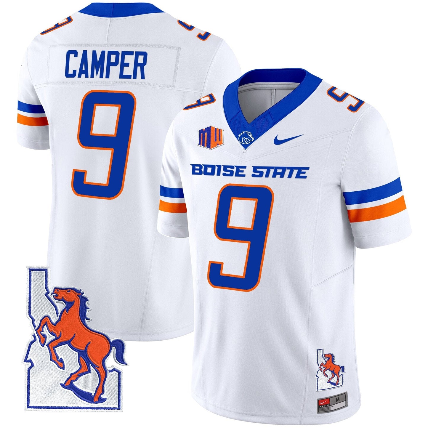 BSU 2024 Map Patch Vapor Limited Jersey - All Stitched
