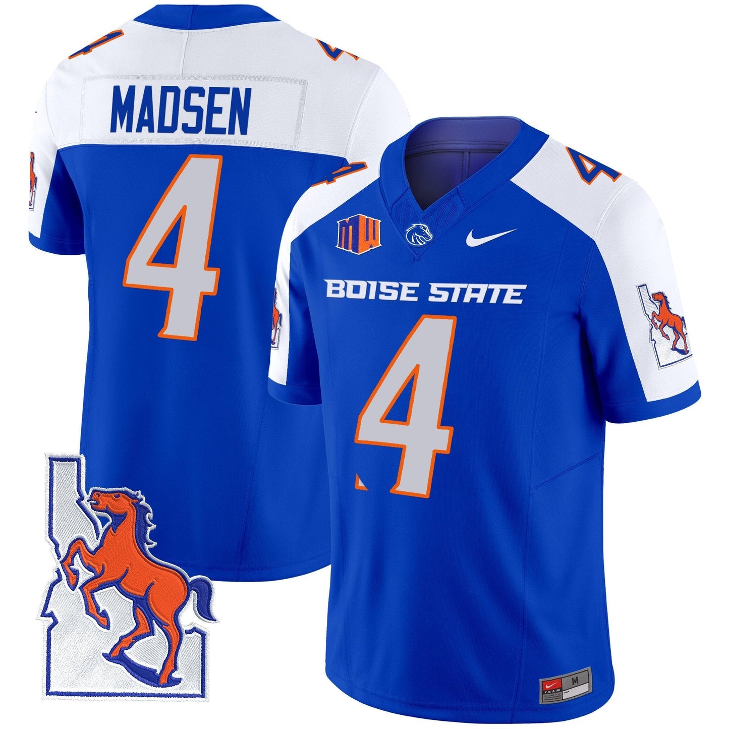 BSU 2024 Map Patch Vapor Limited Jersey - All Stitched