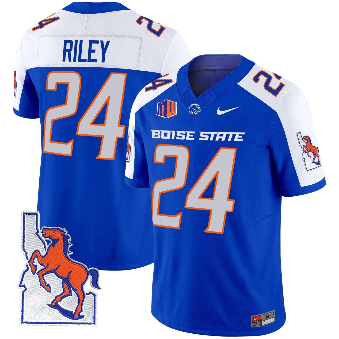 BSU 2024 Map Patch Vapor Limited Jersey - All Stitched