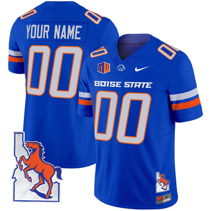 BSU 2024 Map Patch Vapor Limited Custom Jersey - All Stitched