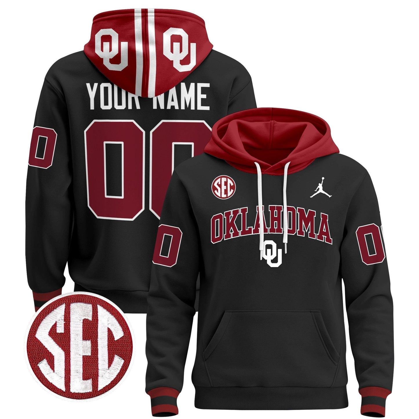 Oklahoma Sooners 2024 Custom Pullover Hoodie V2