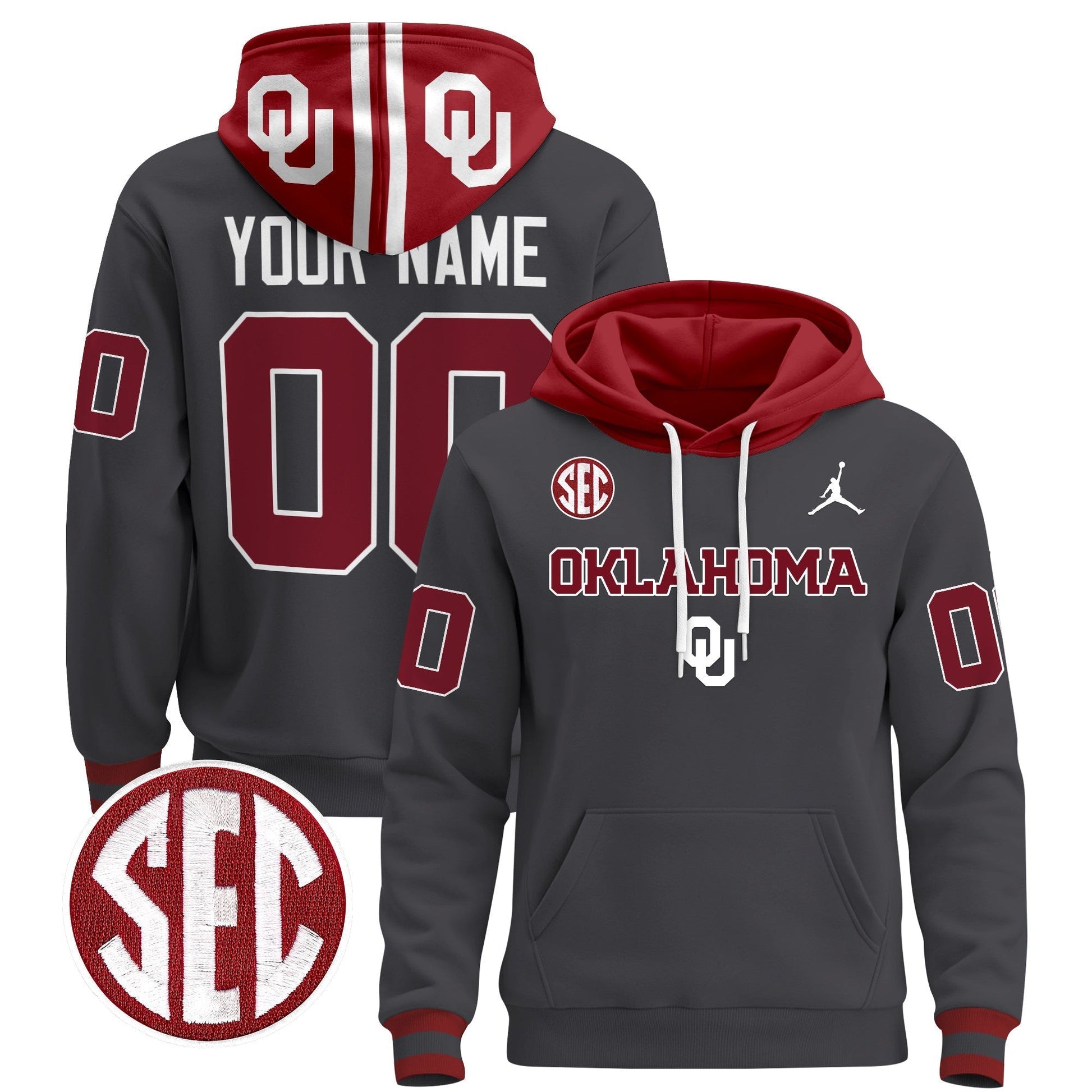 Oklahoma Sooners 2025 Custom Pullover Hoodie V3