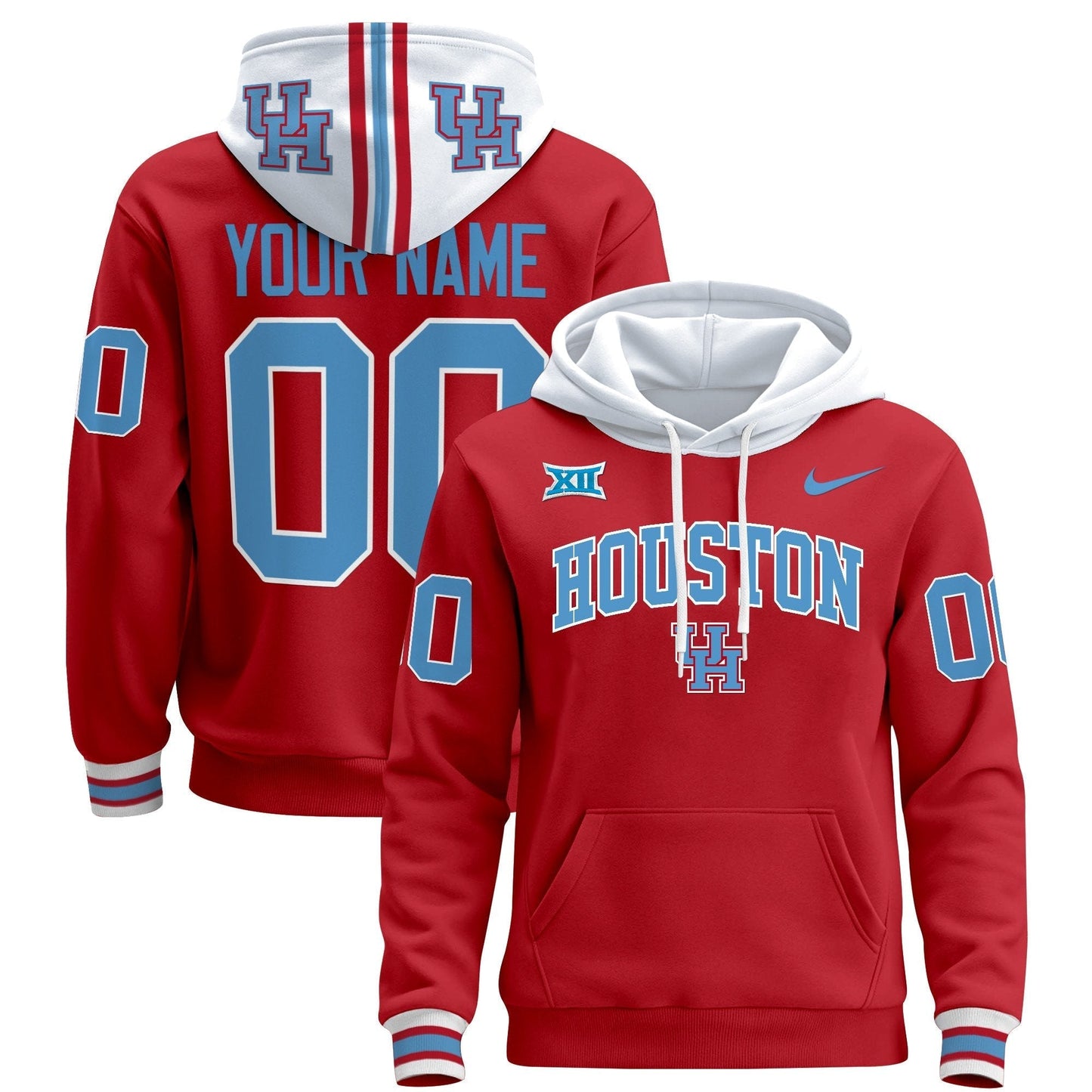 Houston Cougars 2024 Custom Pullover Hoodie V2