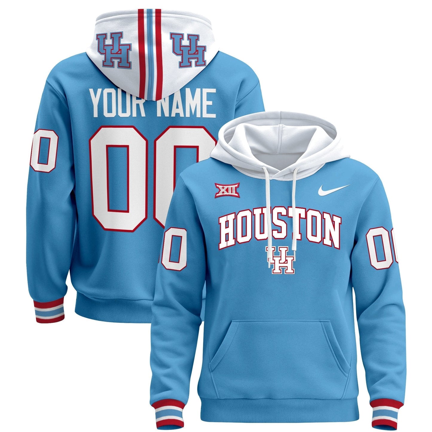 Houston Cougars 2024 Custom Pullover Hoodie V2