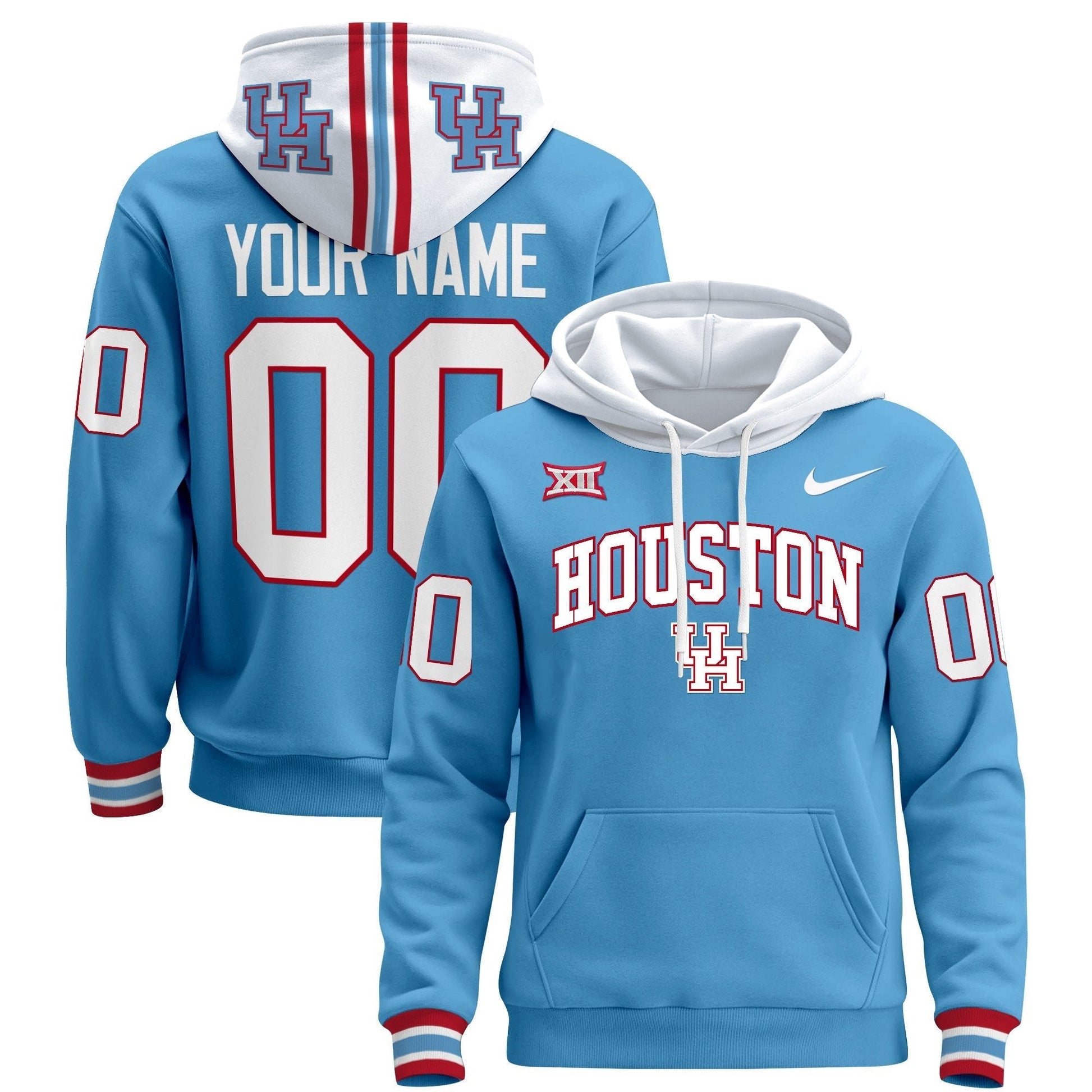 Houston Cougars 2024 Custom Pullover Hoodie V2