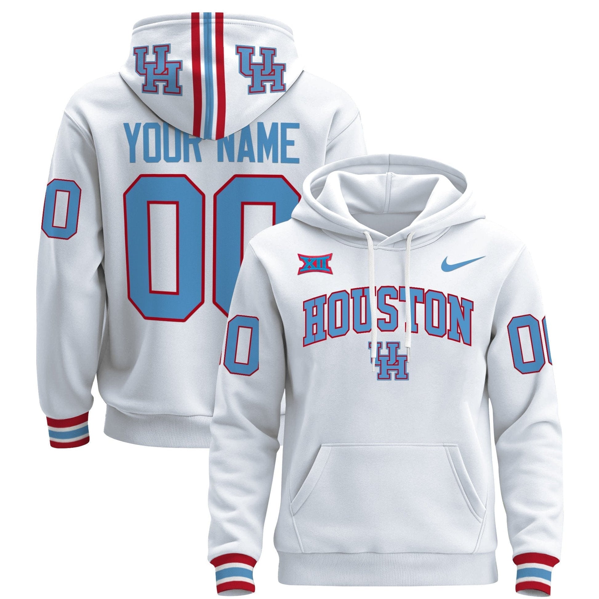Houston Cougars 2024 Custom Pullover Hoodie V2