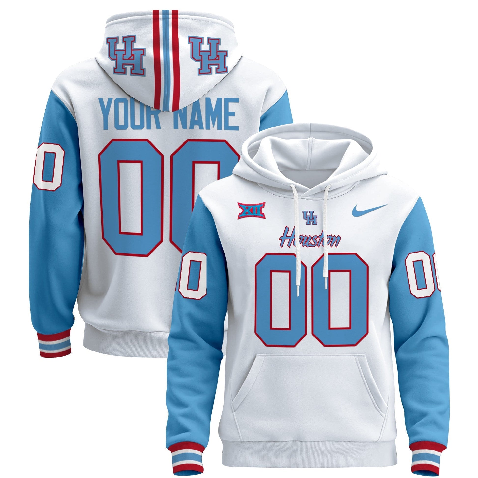 Houston Cougars 2024 Custom Pullover Hoodie