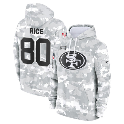 49ers 2024 Salute to Service Fleece Pullover Hoodie