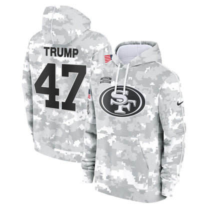 49ers 2024 Salute to Service Fleece Pullover Hoodie
