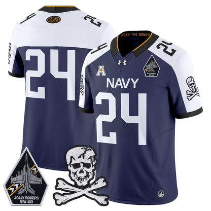 Navy Midshipmen 2024 Vapor Limited Jersey - All Stitched